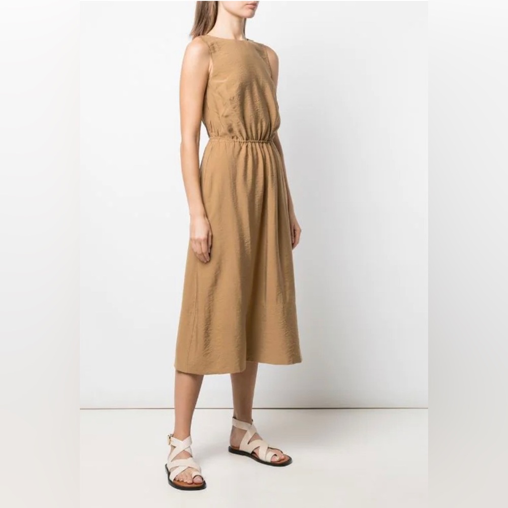 Vince Crossback Dress in Khaki/Brown, Medium, Never Worn, NWT
